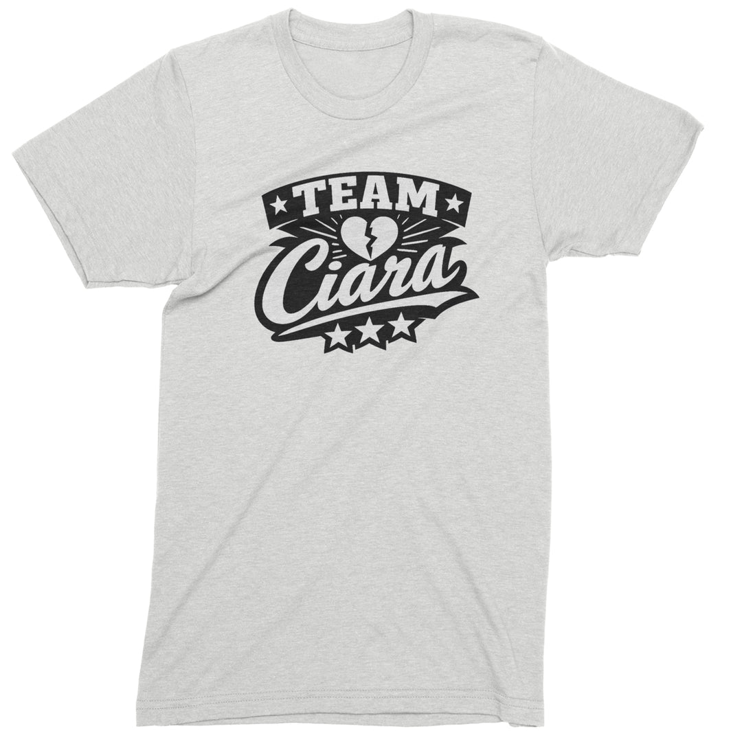 Team Ciara Scamanda Broken Heart Mens T-shirt White