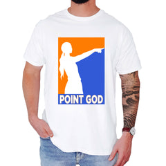 Point God Cunningham Basketball Pointing Meme  Mens T-shirt White