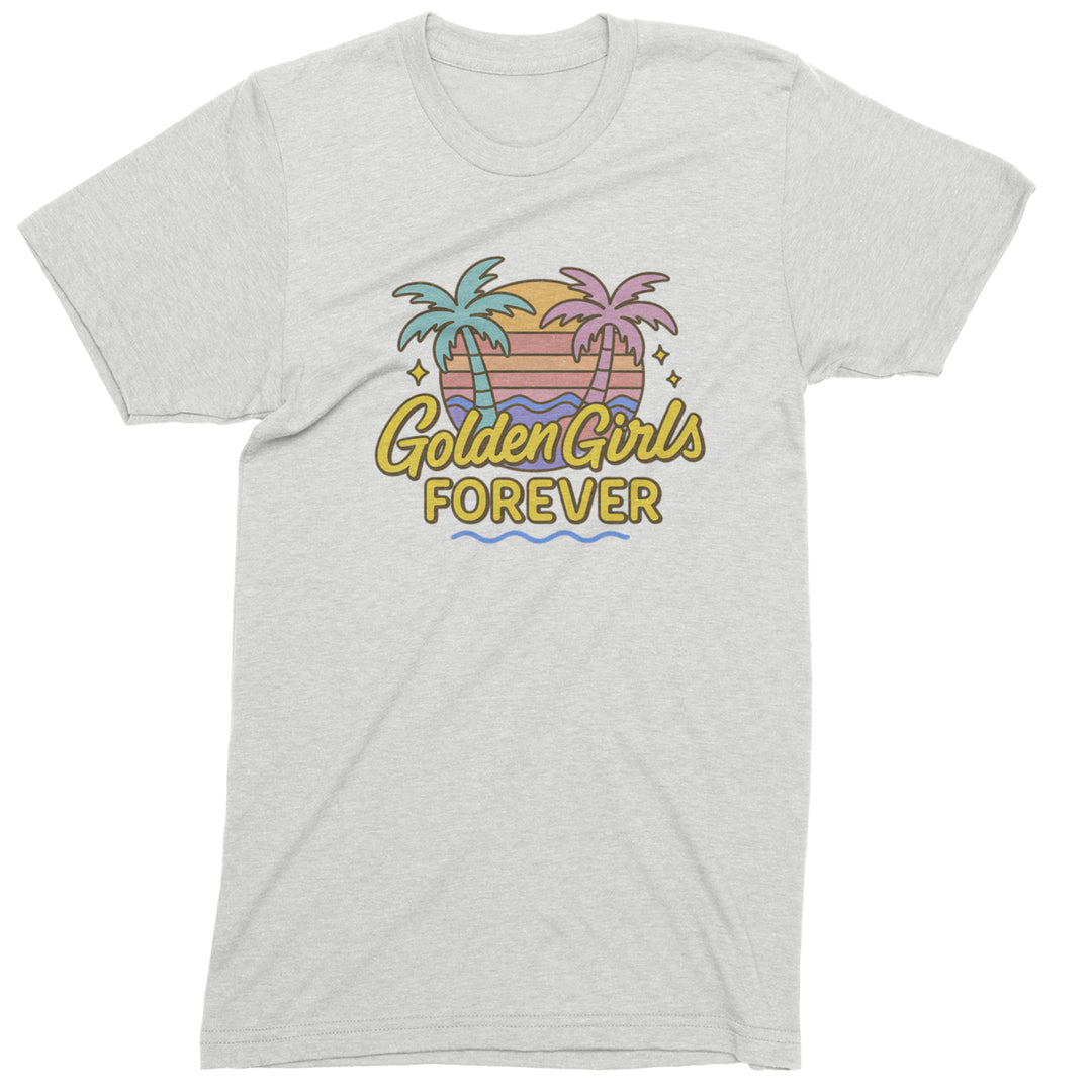 Golden Girls Forever Retro Sunset Mens T-shirt White