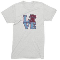 Love Philly Liberty Bell Mens T-shirt White