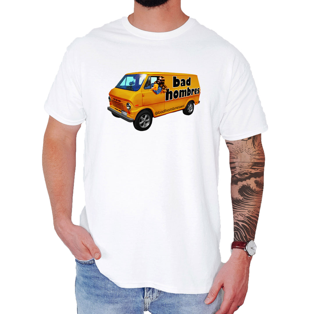 Bad Hombres Van West Chester Band Mens T-shirt White