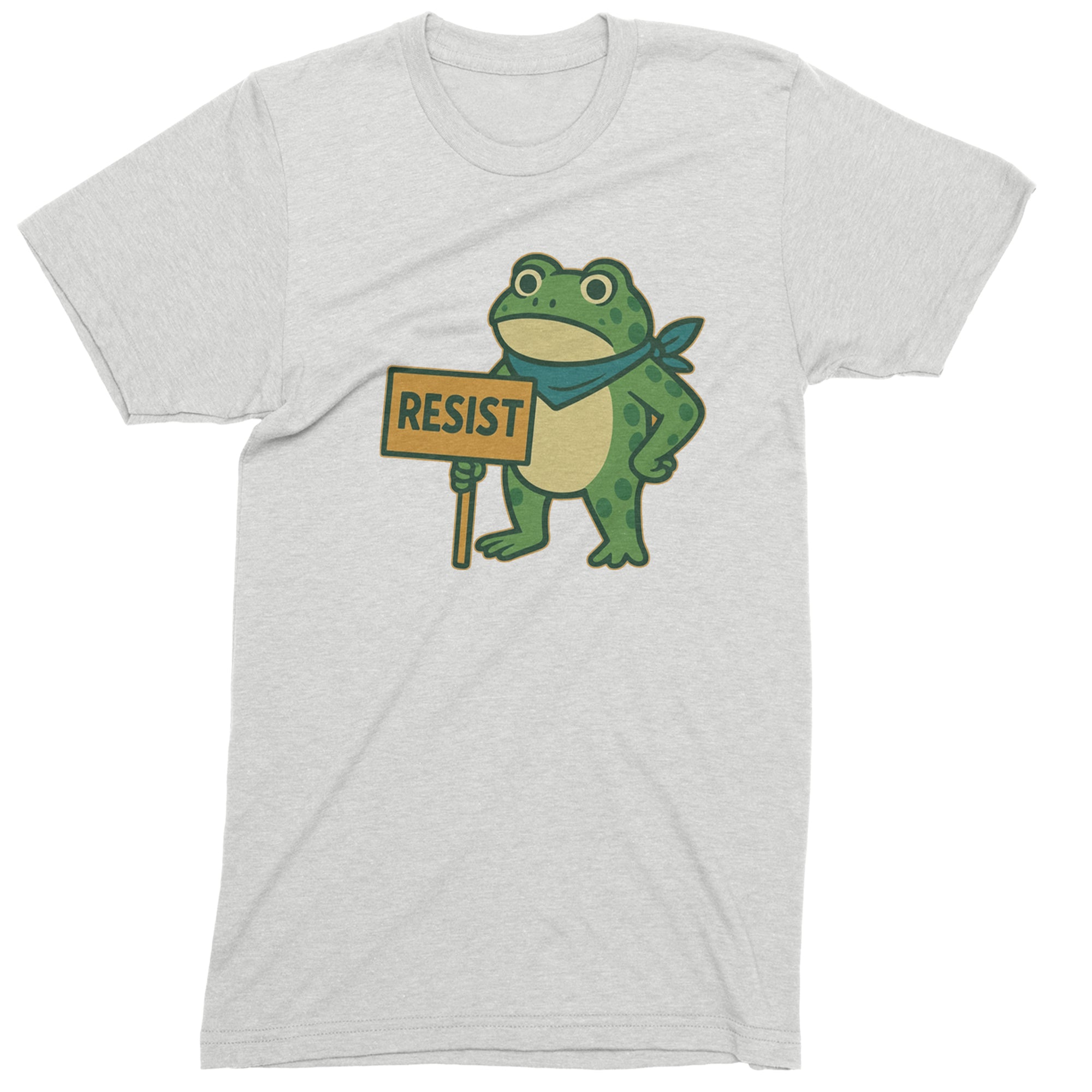Sign Resist Meme Frog Protest Mens T-shirt White