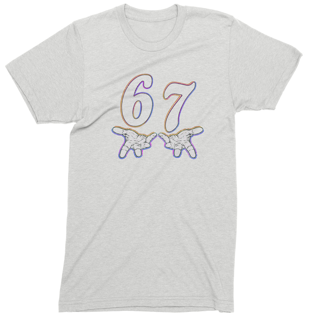 67 Hands Meme Viral Drill Mens T-shirt White