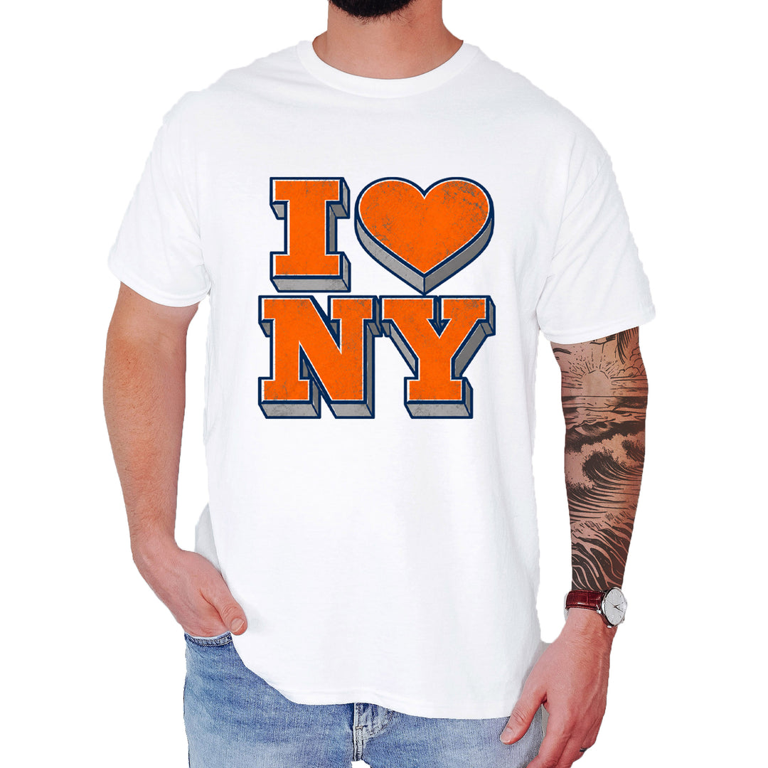 New York City Pride Heart Mens T-shirt White