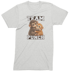 Team Punch Panchi-kun Monkey Mens T-shirt White