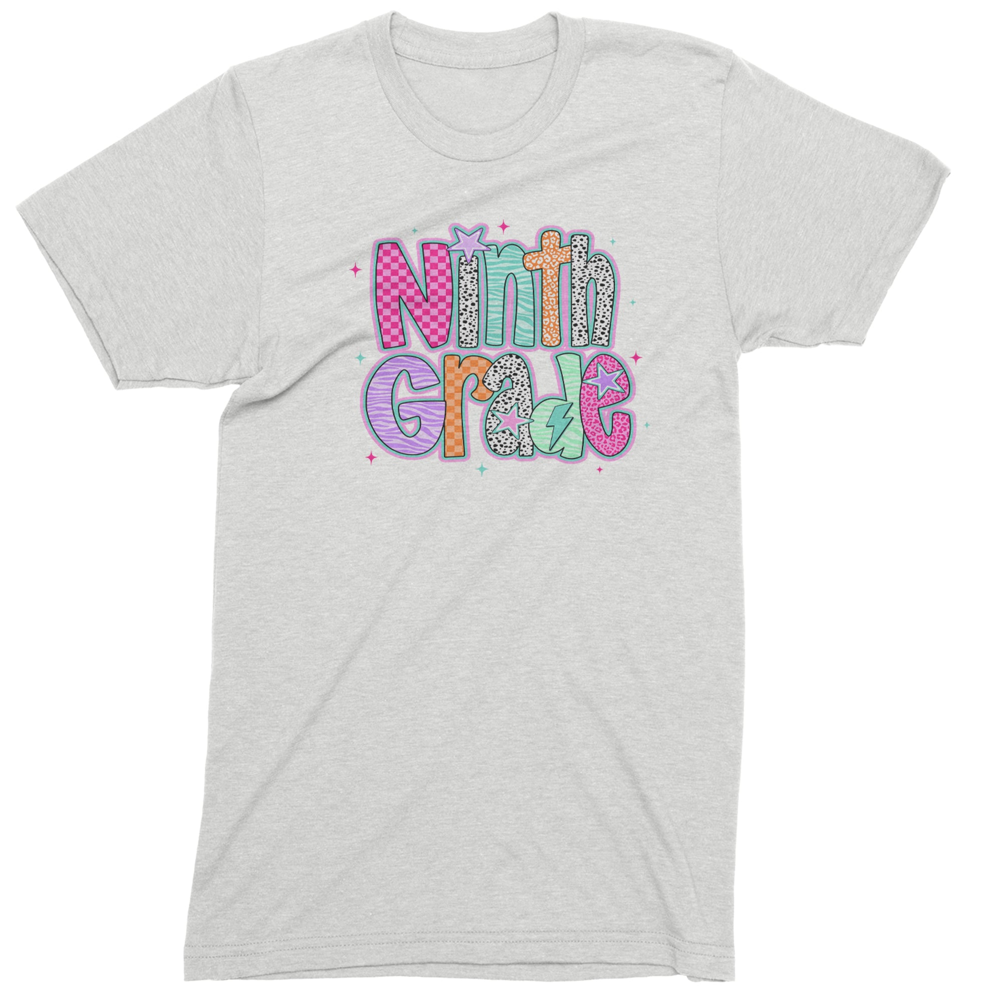 Ninth Grade Freshman Vibes Colorful Back to School Men's T-shirt White