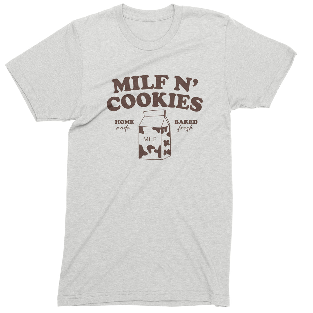 Milf And Cookies Mens T-shirt White