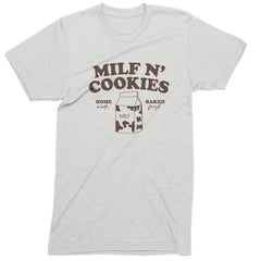 Milf And Cookies Mens T-shirt White