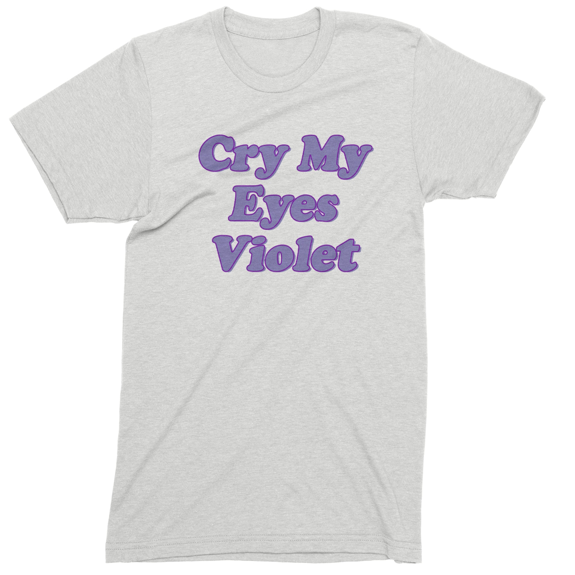 Cry My Eyes Violet Drama Queen Mens T-shirt White