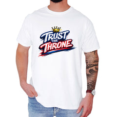 Trust The Throne Crown Philly Hoops Mens T-shirt White