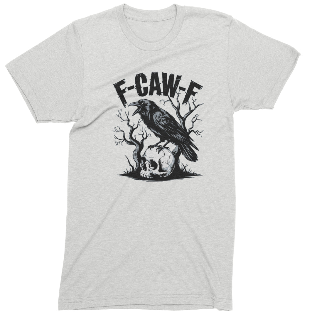 F-Caw-F Crow On Skull F-ck Off Gothic Men&