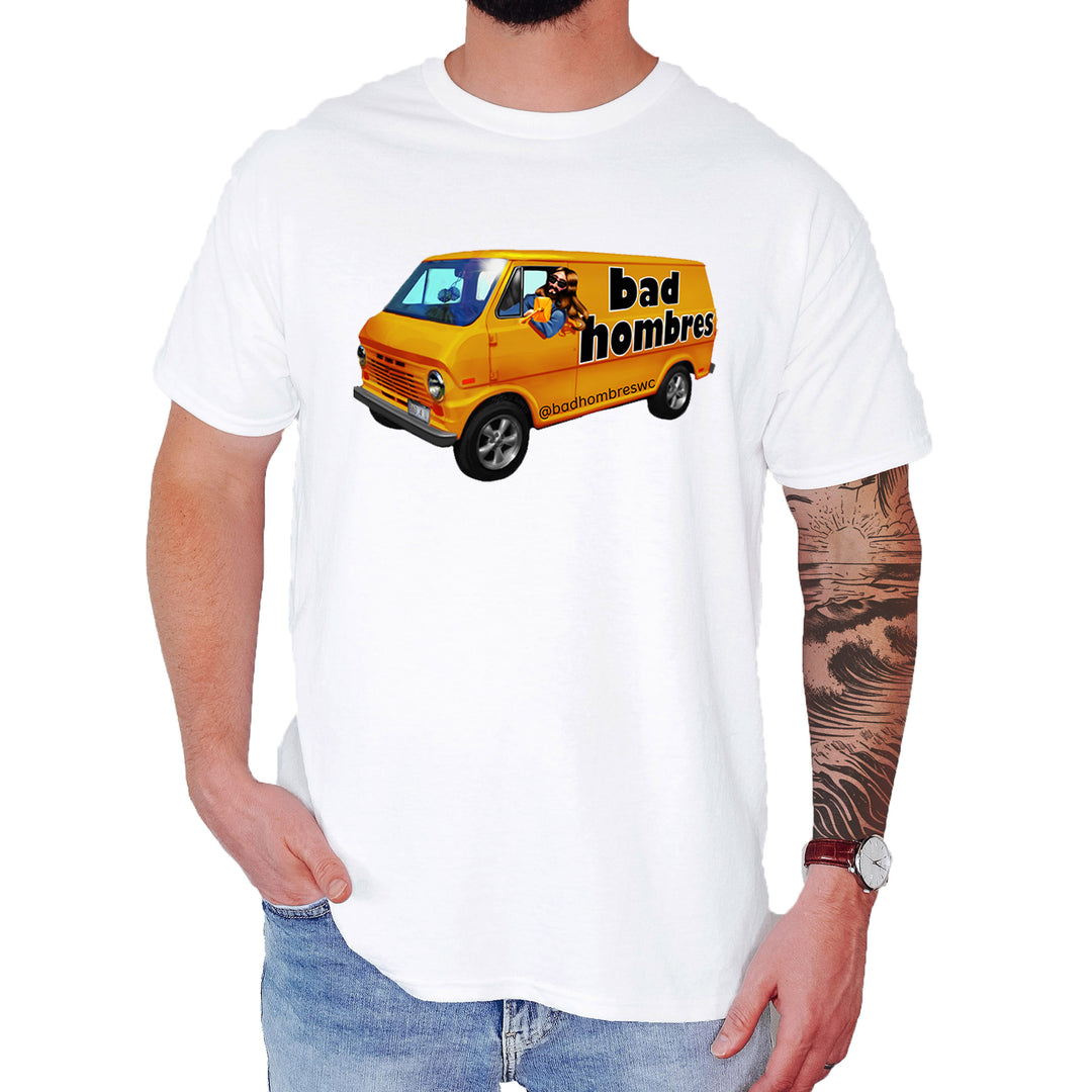 Bad Hombres Van West Chester Band Mens T-shirt White