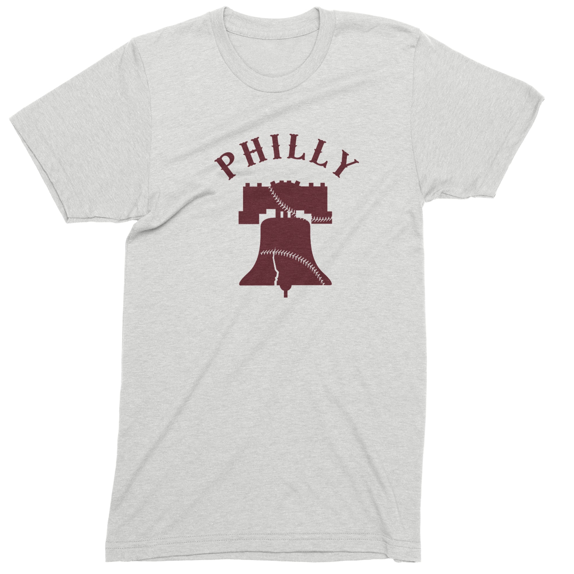 Philly Cracked Liberty Bell Men's T-shirt White