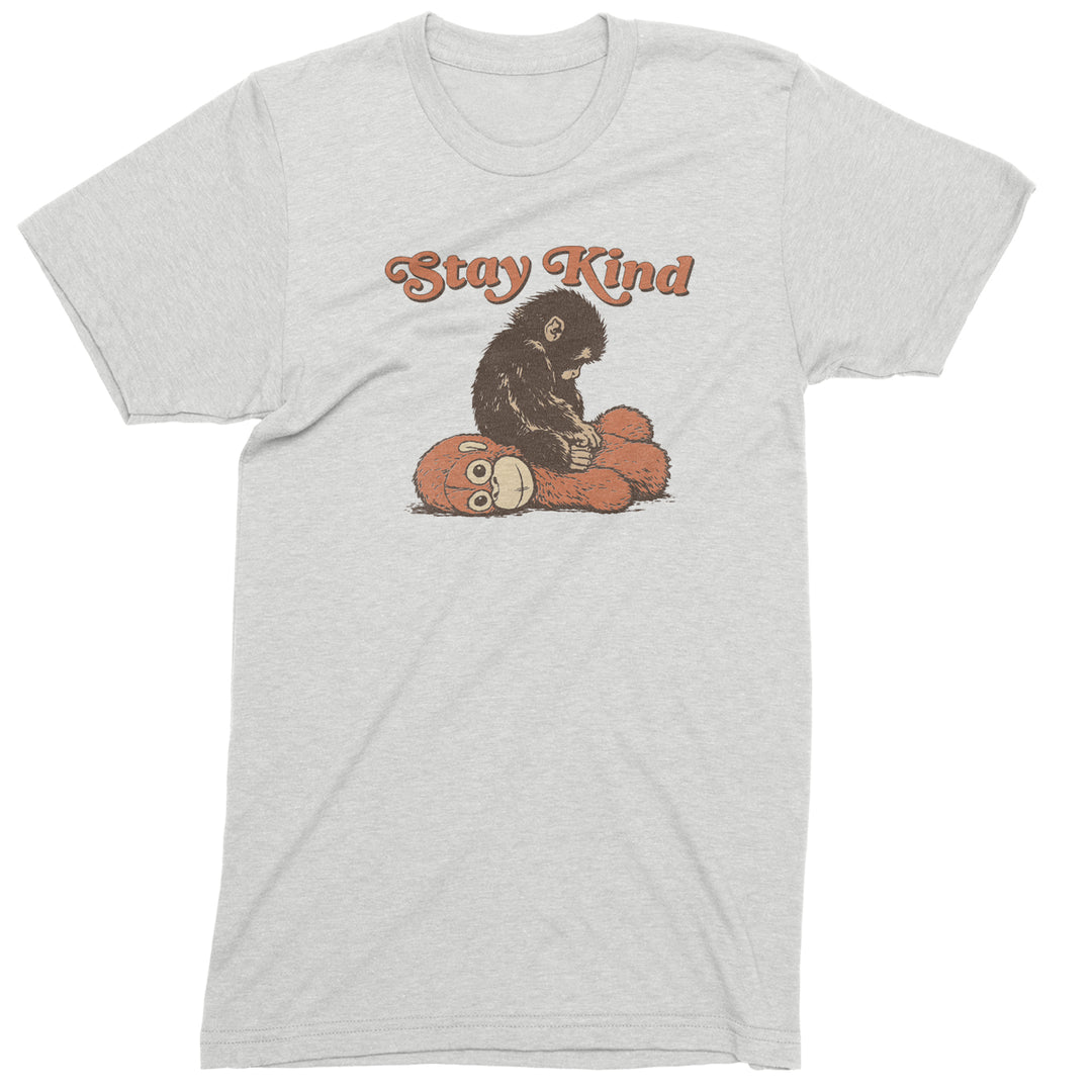 Punch Stay Kind Macaque Mens T-shirt White
