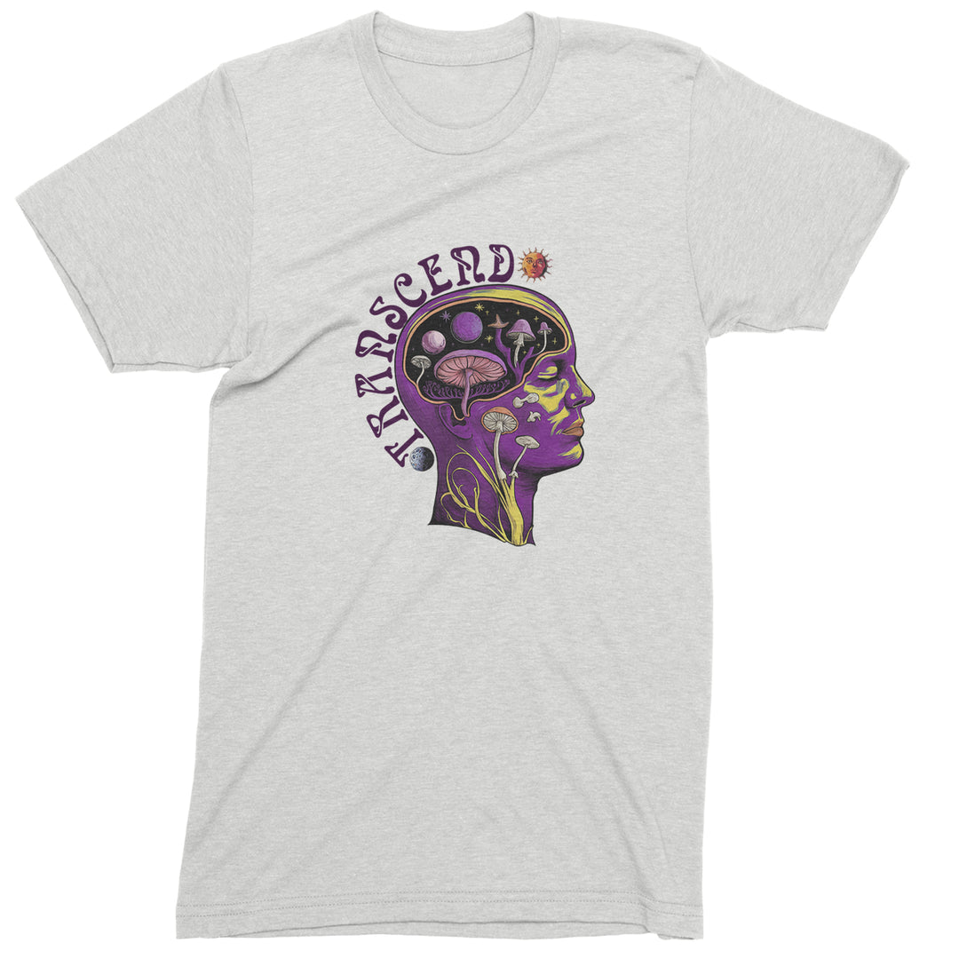 Psychedelic Cosmic Mushroom Head Men's T-shirt White