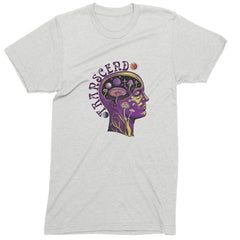 Psychedelic Cosmic Mushroom Head Men's T-shirt White