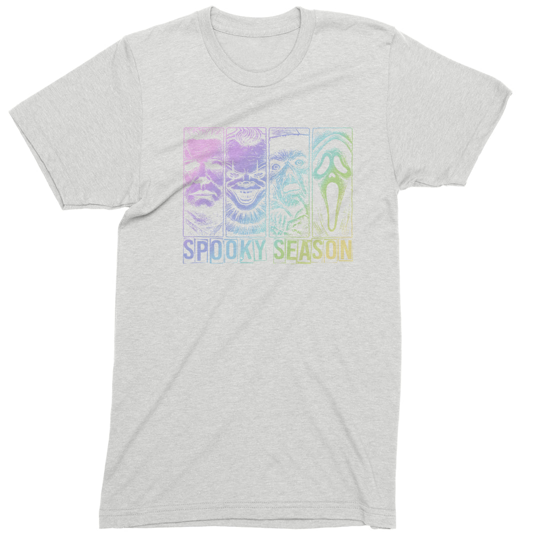 Spooky Season Horror Icons Halloween Mens T-shirt White