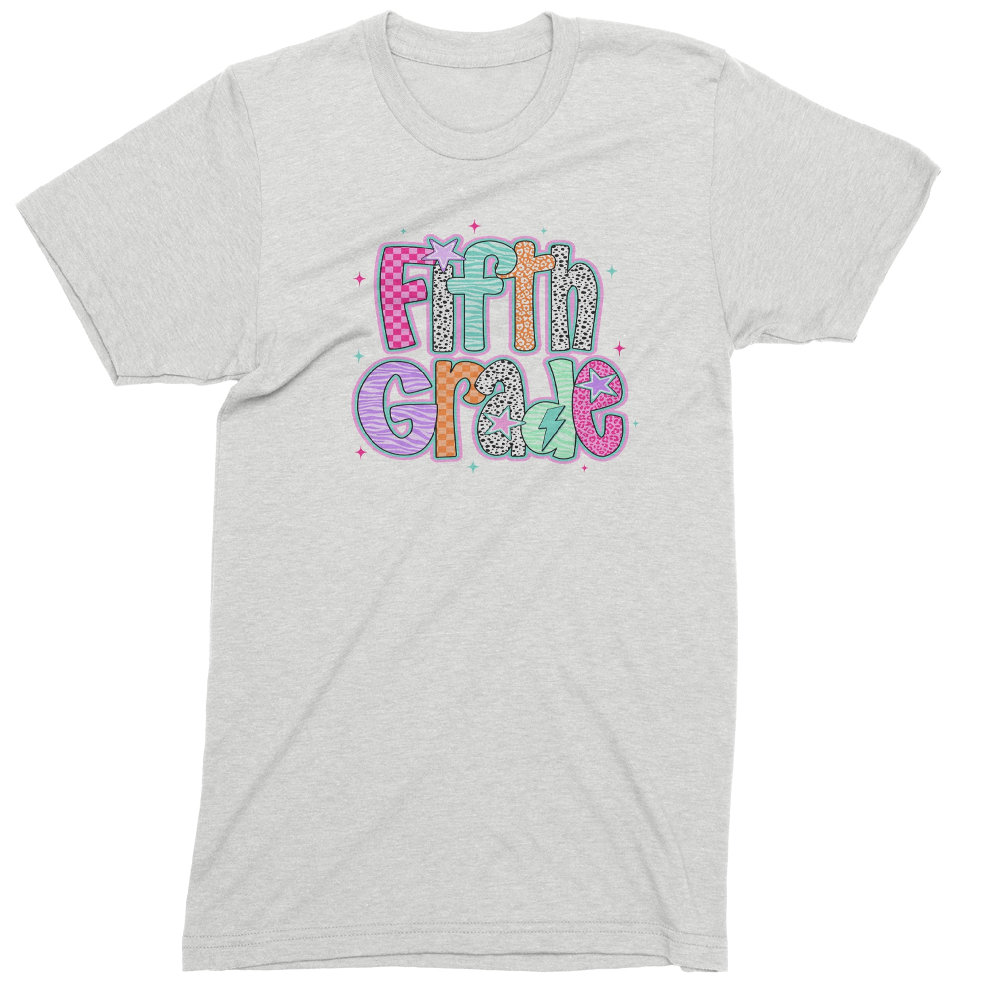 Fifth Grade Fly Colorful Back to School Men's T-shirt White