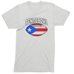 Benito Bowl Puerto Rico Football Mens T-shirt White