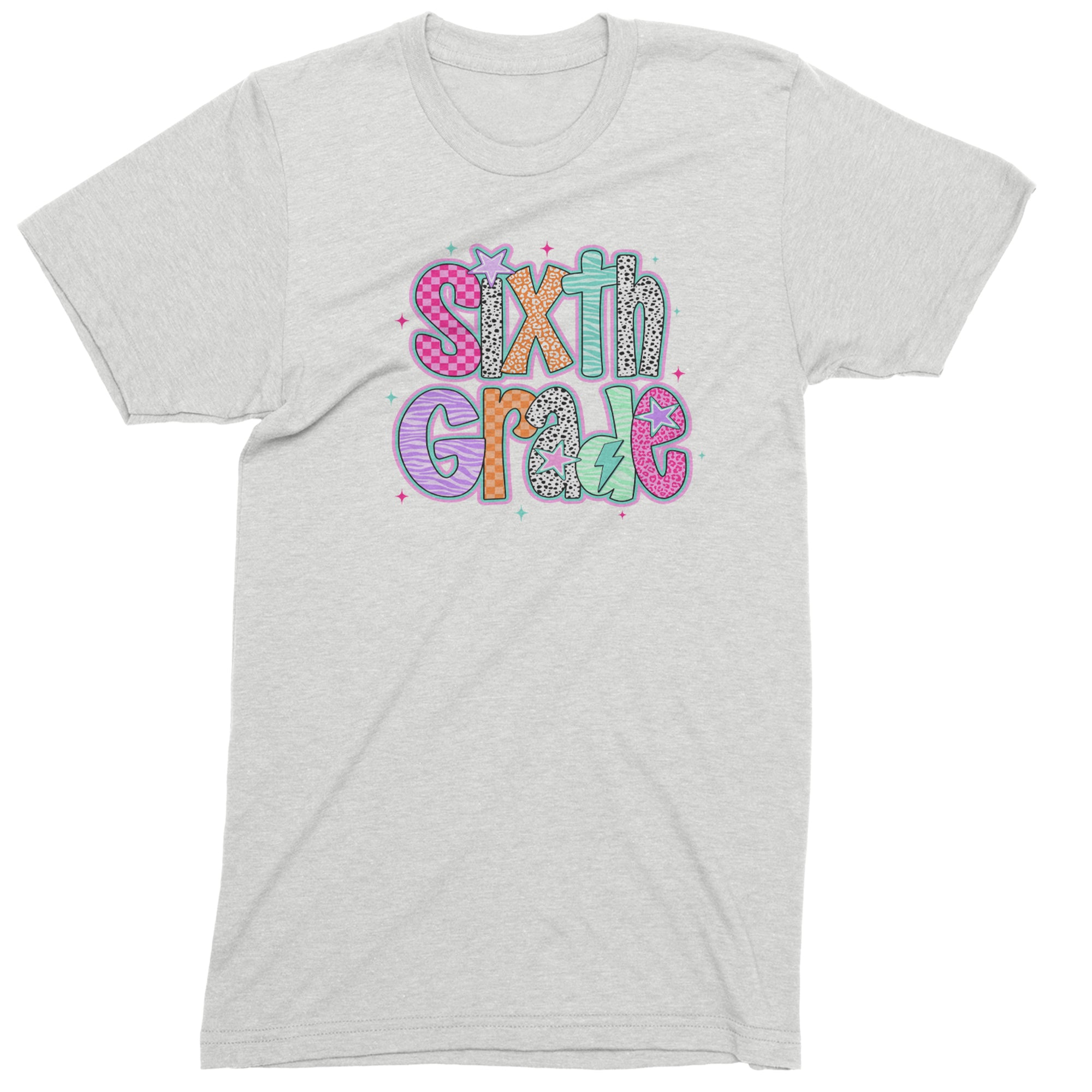 Sixth Grade Colorful Back to School Men's T-shirt White