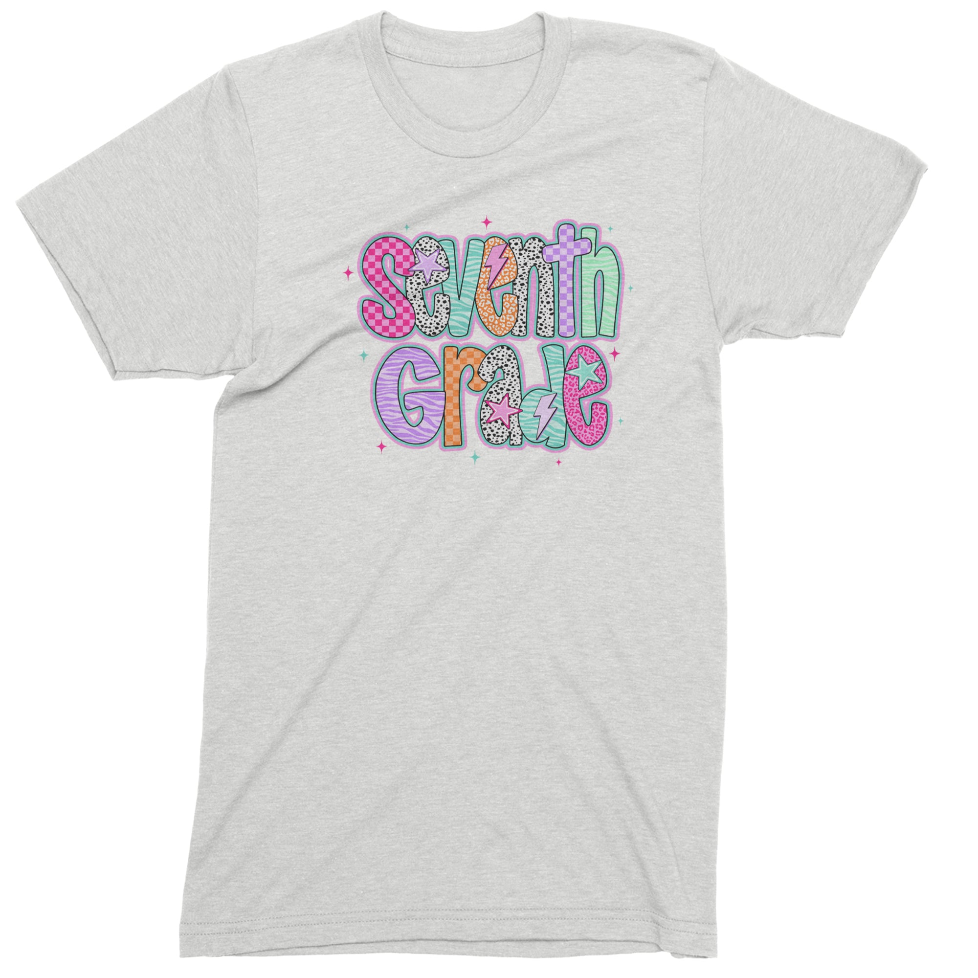 Seventh Grade Swagger Colorful Back to School Men's T-shirt White