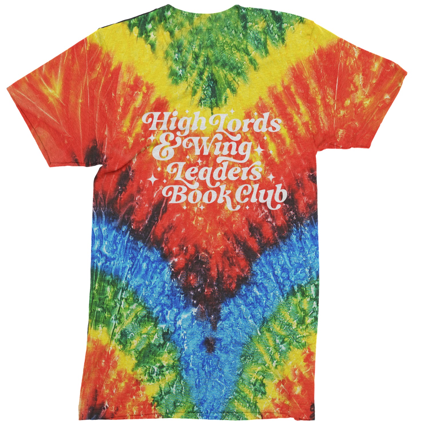 High Lords and Wingleaders Club Romantasy Mens T-shirt Tie-Dye Woodstock