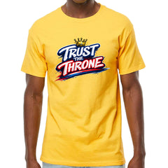 Trust The Throne Crown Philly Hoops Mens T-shirt Yellow