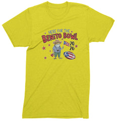 Frog Here for the Benito Bowl Football Mens T-shirt Yellow
