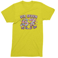 67 Candy Swirl Meme Mens T-shirt Yellow