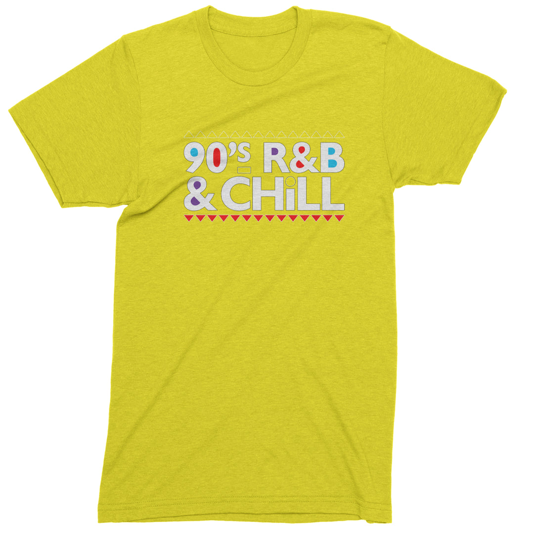 90s R&amp;B and Chill Retro Throwback Mens T-shirt Yellow