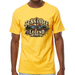 Tennessee Legend Country Music Dolly Mens T-shirt Yellow