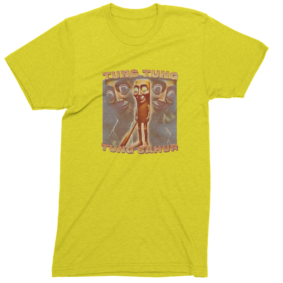 Tung Tung Tung Sahur Enforcer Men's T-shirt Yellow