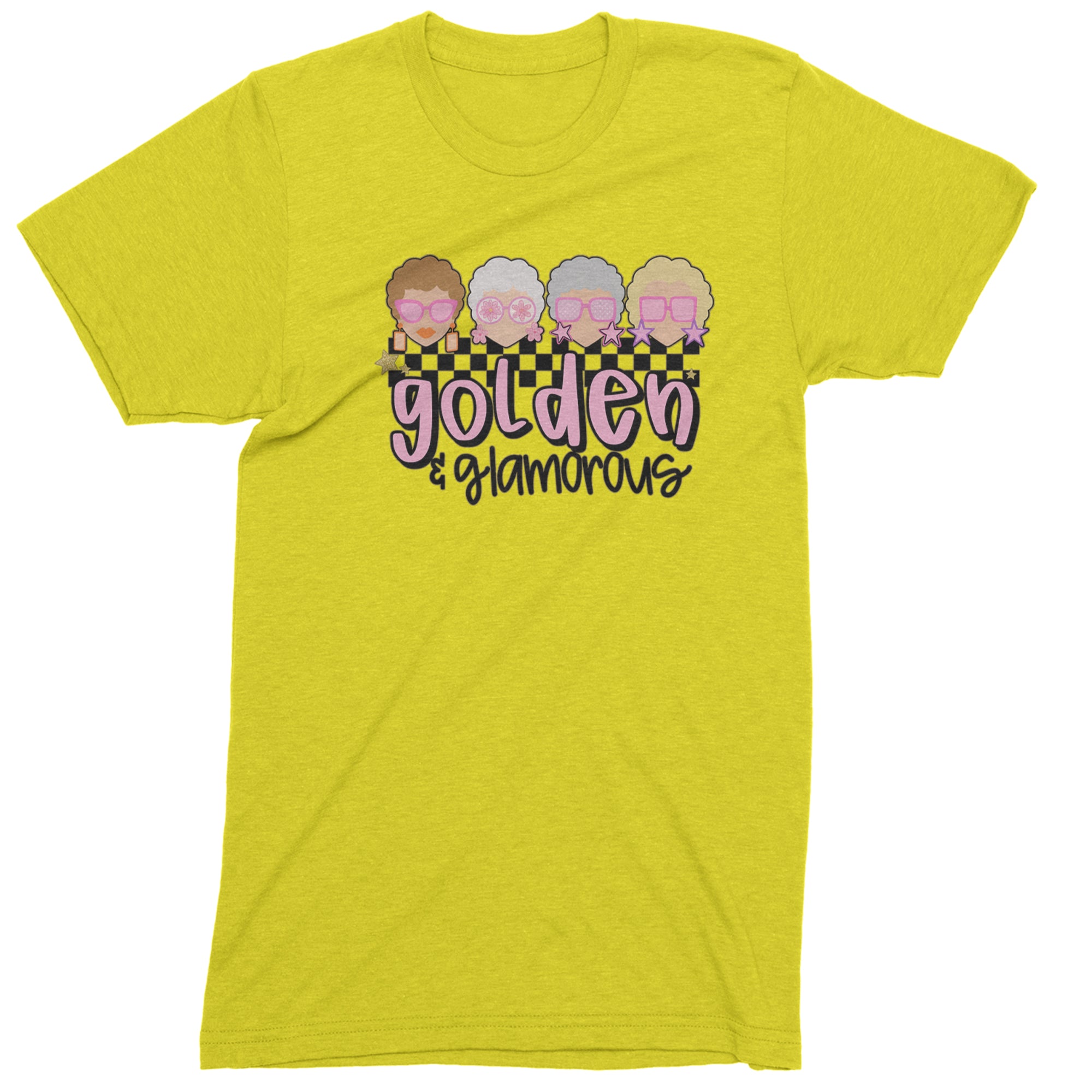 Golden And Glamorous Golden Girls Men's T-shirt Yellow