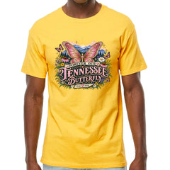Forever Our Tennessee Butterfly Dolly Mens T-shirt Yellow