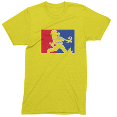 Batter Up Philly Baseball Phan Mens T-shirt Yellow