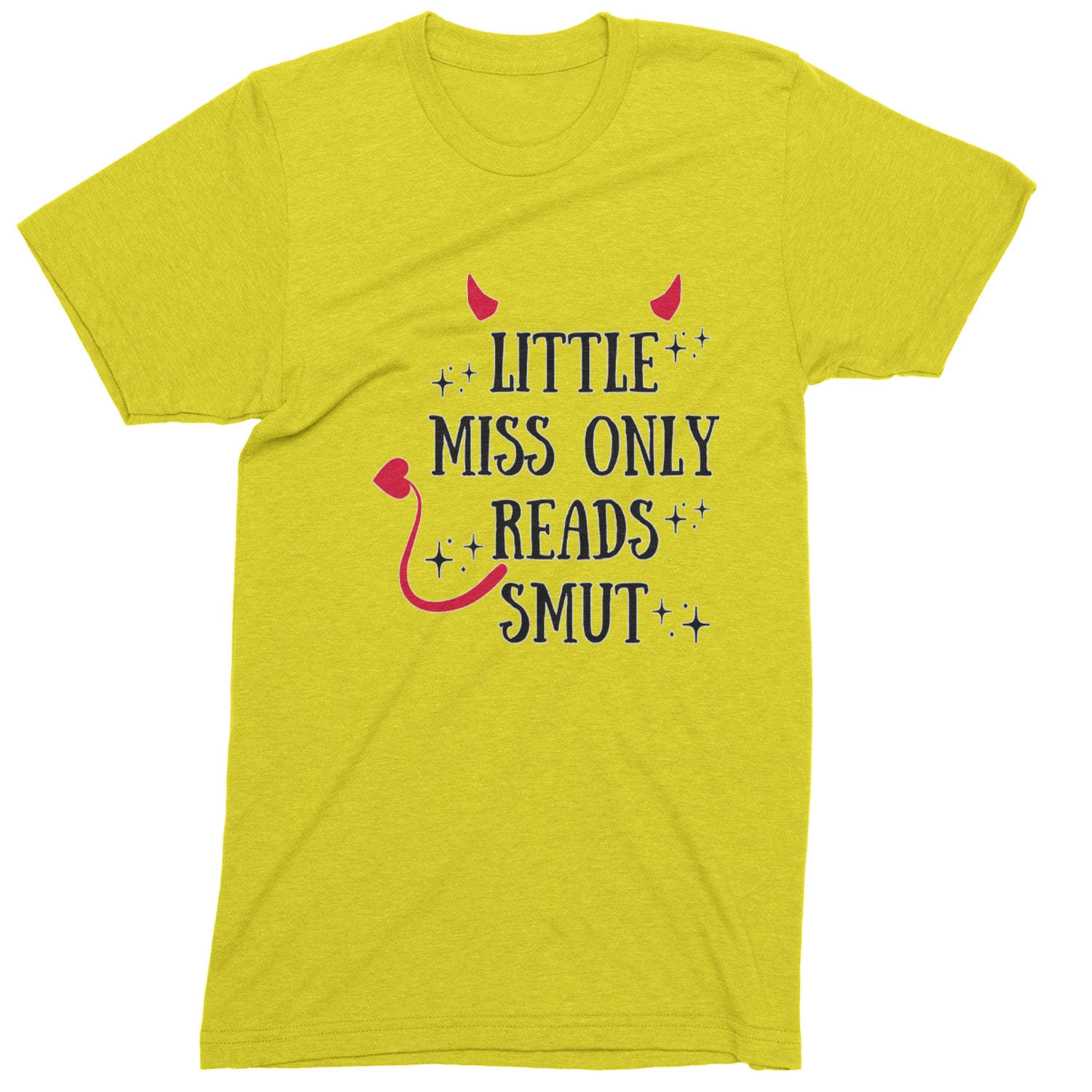 Little Miss Only Reads Smut Devilish Youth-Sized Hoodie Yellow