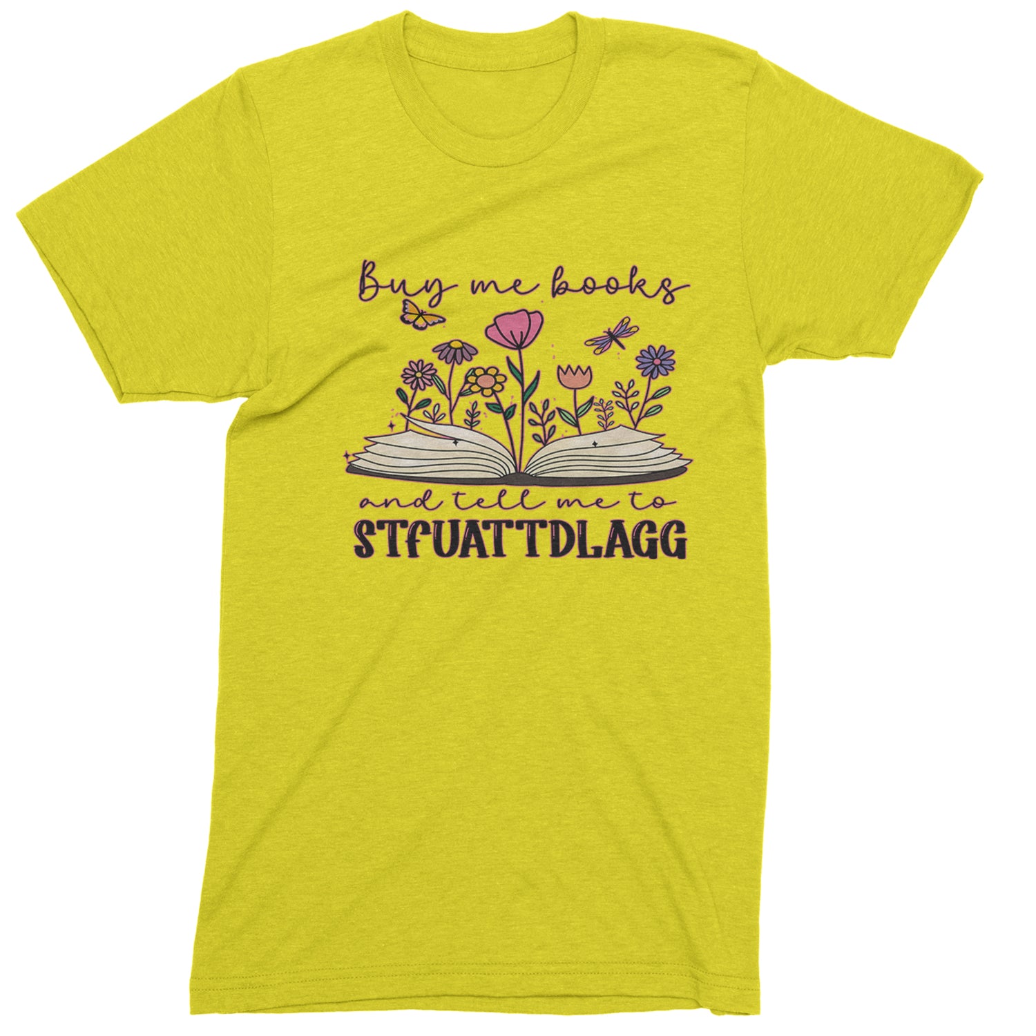 Buy Me A Book And Tell Me To Stfuattdlagg Youth-Sized Hoodie Yellow