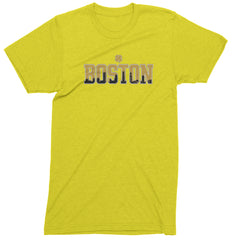 Boston City Pride Irish Mens T-shirt Yellow
