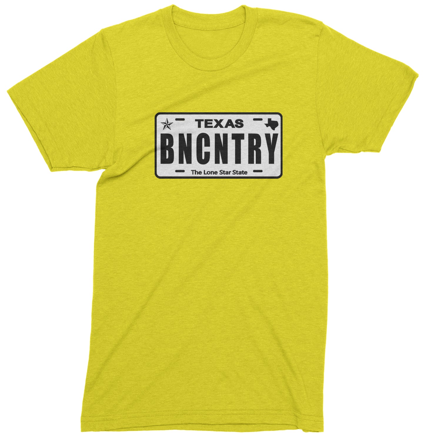 Texas License Plate BNCNTRY Youth-Sized Hoodie Yellow