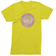 Eat Dirt And Die, Trash Golden Girls Mens T-shirt Yellow