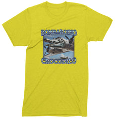 Bombardino Crocodilo Brainrot Men's T-shirt Yellow