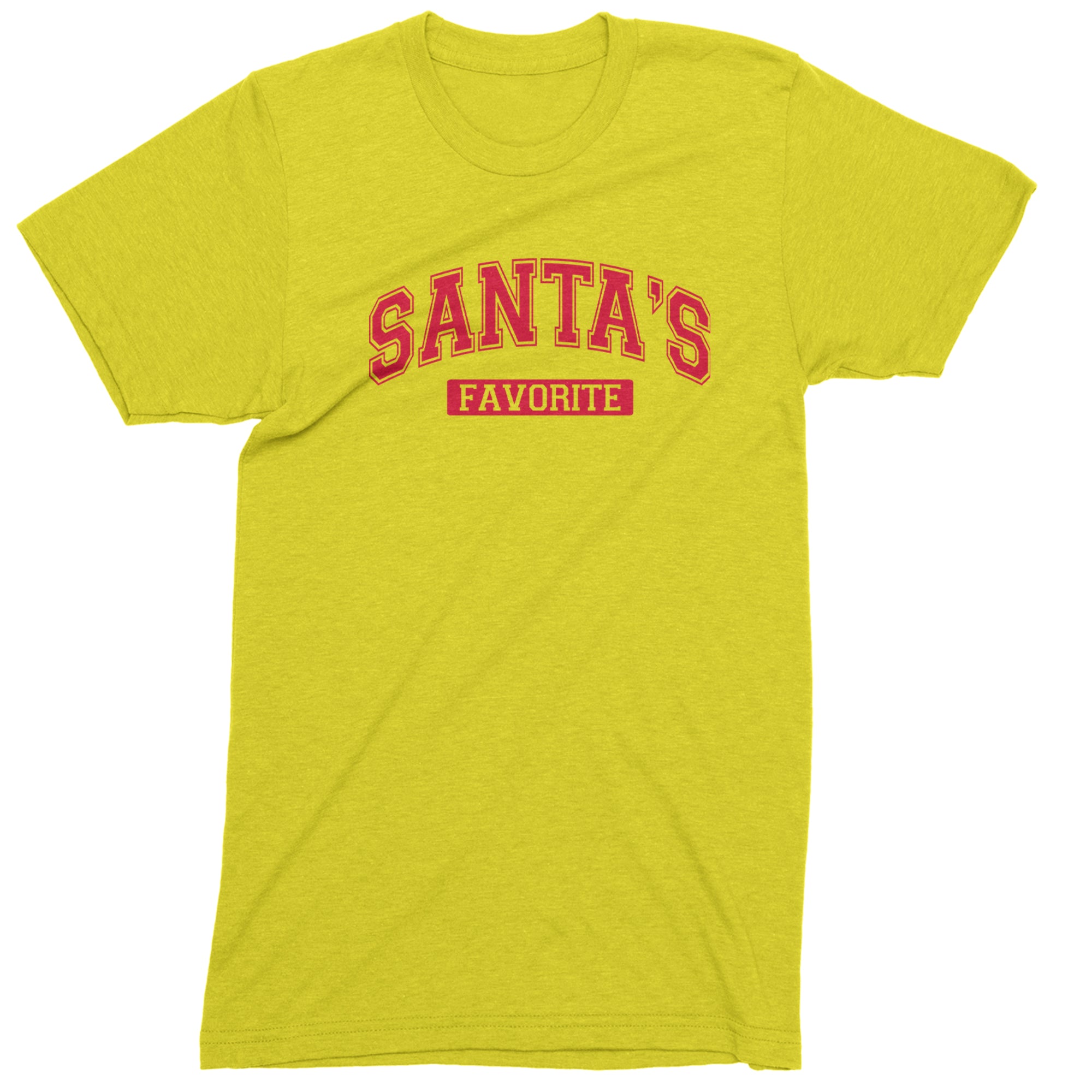 Santa's Favorite Mens T-shirt Yellow