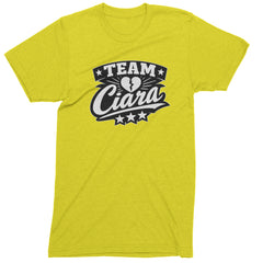Team Ciara Scamanda Broken Heart Mens T-shirt Yellow