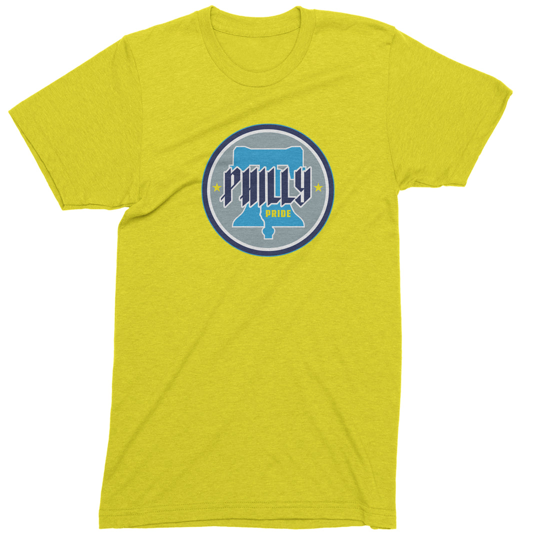 Philly Pride Liberty Bell Mens T-shirt Yellow