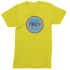 Philly Pride Liberty Bell Mens T-shirt Yellow
