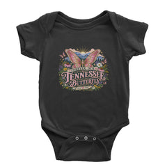 Forever Our Tennessee Butterfly Dolly Infant One-Piece Romper Bodysuit Or Toddler T-shirt Black