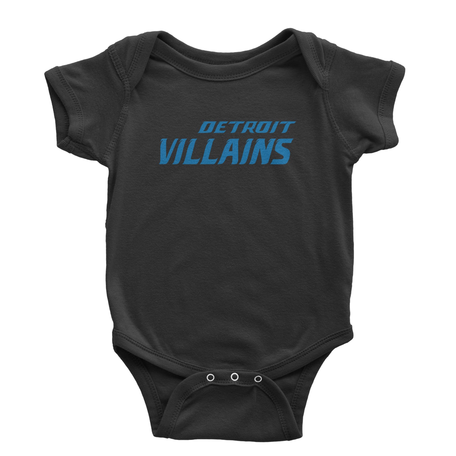 Detroit Villains Grit Football Infant One-Piece Romper Bodysuit Or Toddler T-shirt Black