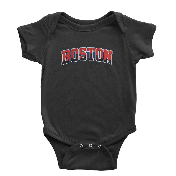 Boston City Pride Skyline Infant One-Piece Romper Bodysuit Or Toddler T-shirt