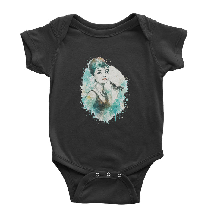 Mrs. Herpburn Iconic Watercolors Infant One-Piece Romper Bodysuit Or Toddler T-shirt