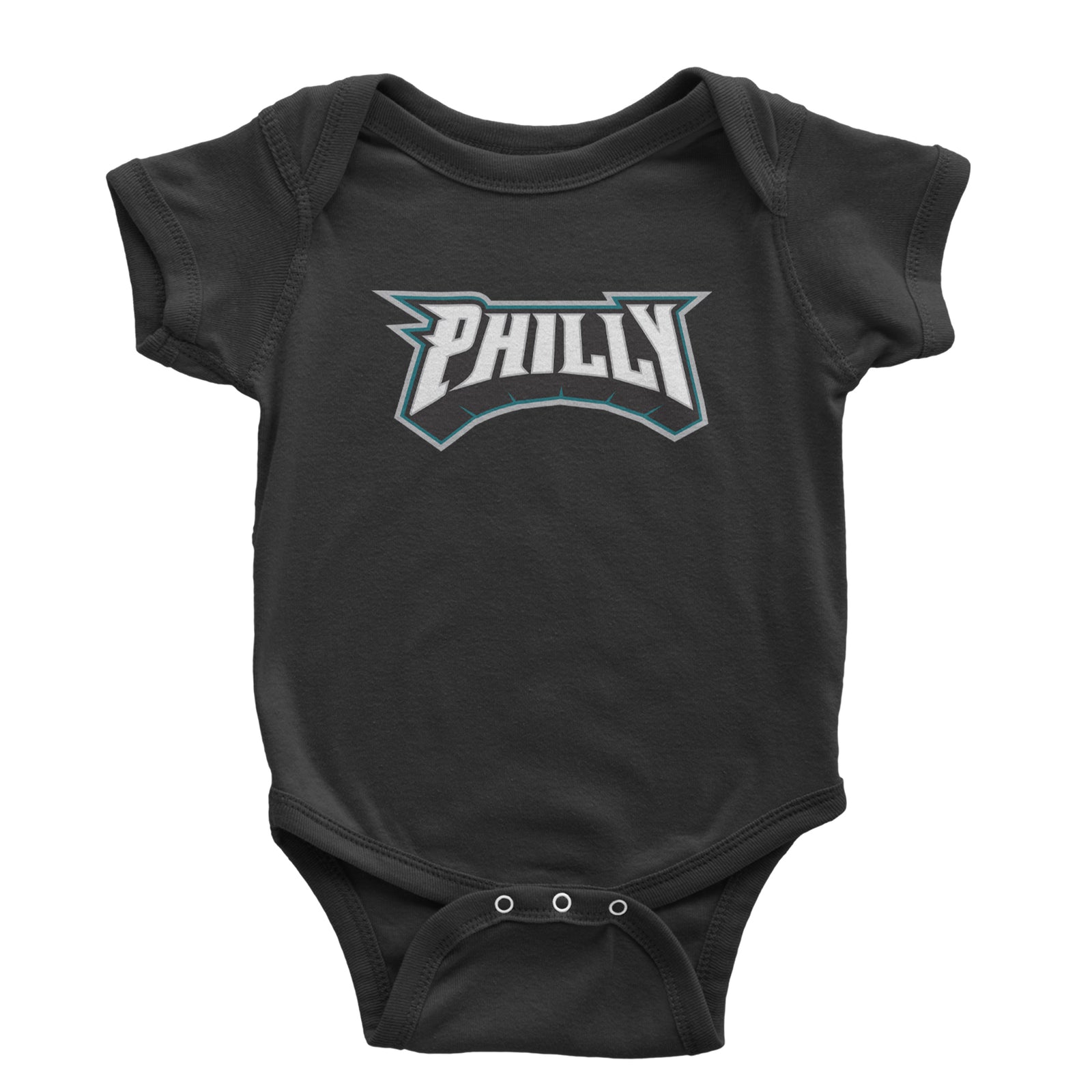 Philly Bold Block Throwback Infant One-Piece Romper Bodysuit Or Toddler T-shirt Black